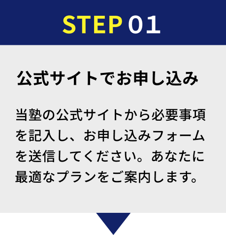 公式サイトでお申し込み